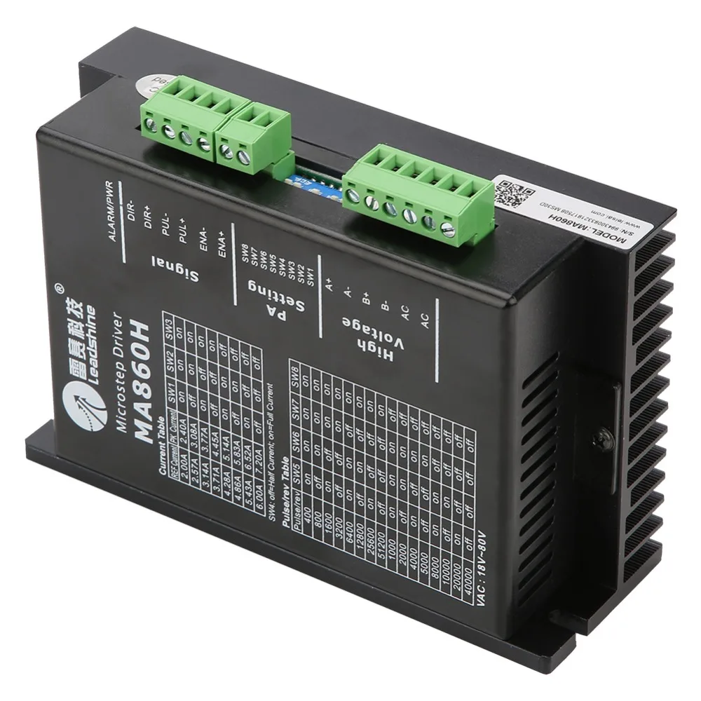 

MA860H AC 18V-80V Driver Controller for 57/86/100 Two-Phase Stepper Motor