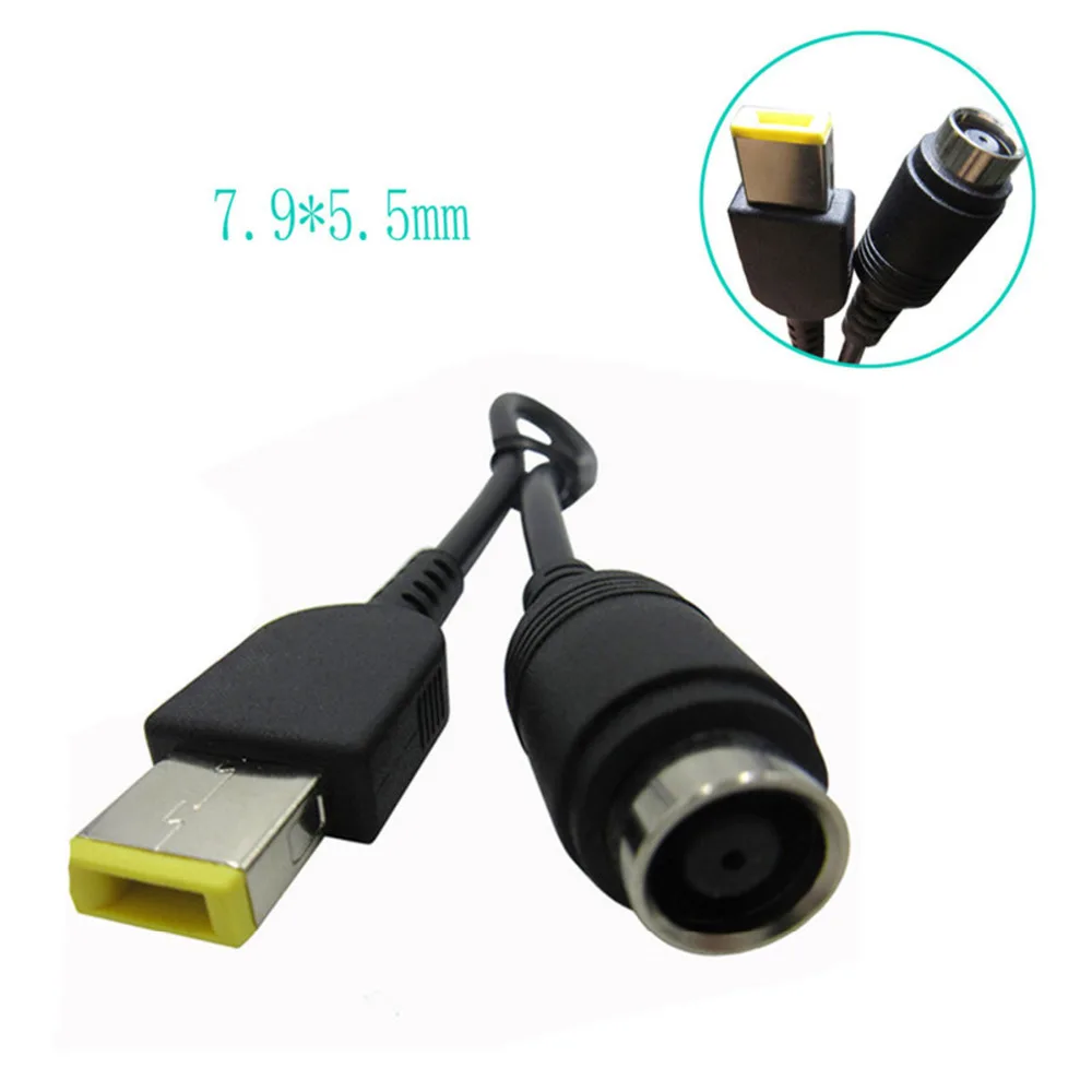 

Power Adapter Converter Cable For IBM JRGK 7.9*5.5mm Round Jack to Square Plug End Adapter Pigtail Charger for Lenovo Thinkpad