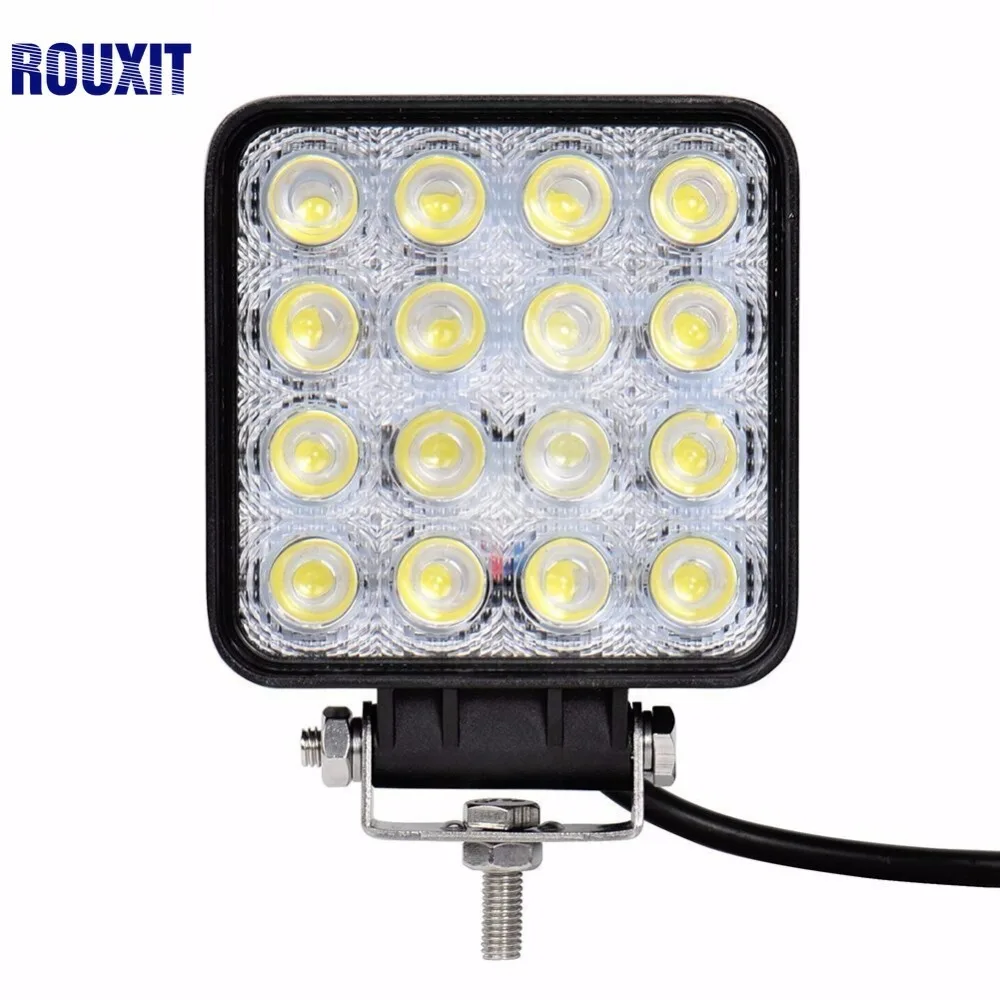 

1pcs 12v 48W led work lights bar flood spot light offroad driving car truck 4x4 ATV tractor led work light 48w Flood fog lamp