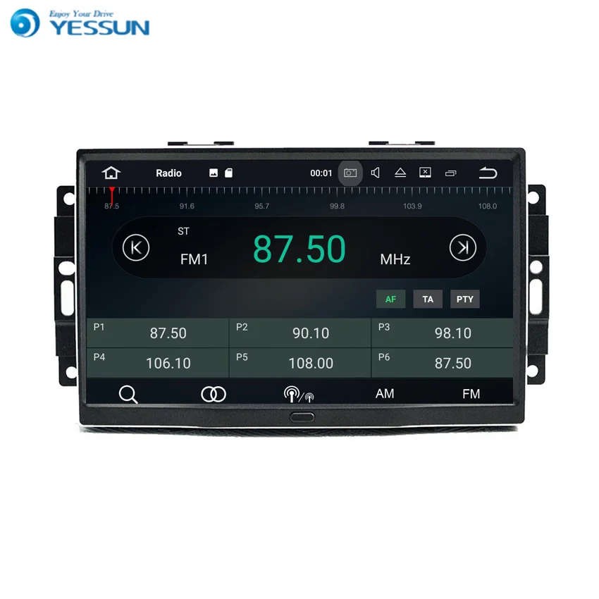 Perfect YESSUN Android Radio Car Player For Jeep Wrangler / Compass / DODGE 2007~2013 Stereo Radio Multimedia GPS Navigation With AM/FM 1