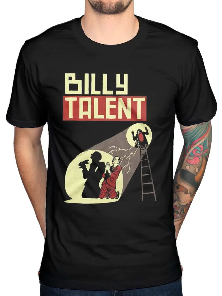 Футболка Billy Talent Spotlight Dead Silence 666 альбом хиты группа Watoosh дешевые продажи 100% хлопок