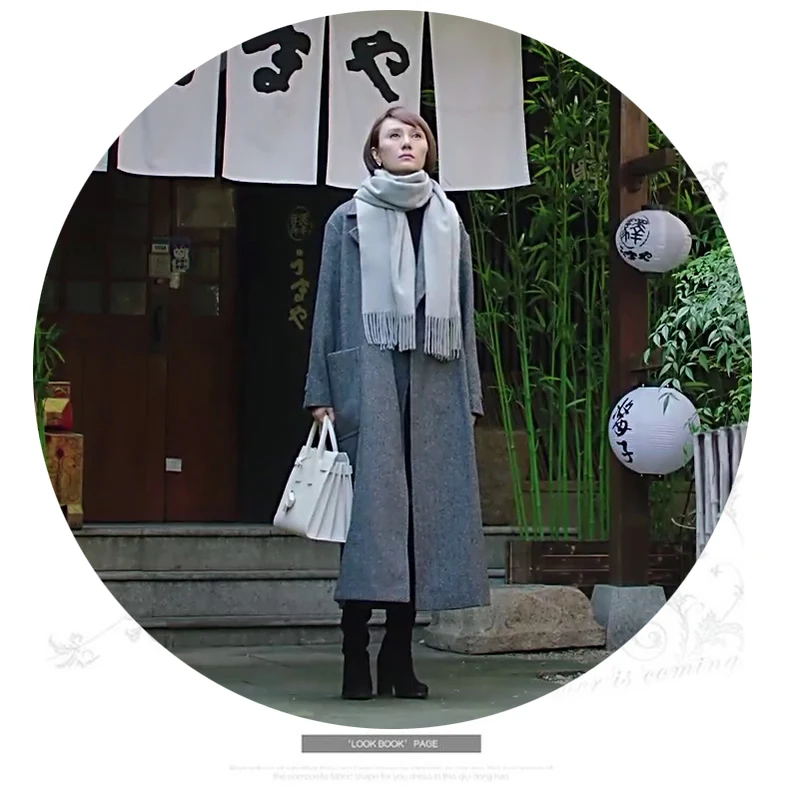 Tingfly Runway Winter Wool Blending Extra Long Coats Women Turn down Collar Warm Designer Woollen Overcoat with Belt Female Tingfly Runway Winter Wool Blending Extra Long Coats Women Turn down Collar Warm Designer Woollen Overcoat with Belt Female