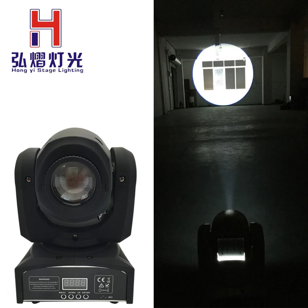 

Mini Spot 10W LED Moving Head Light 7 gobo,7 color,High Brightness 10W Mini Led Moving Head Light DMX512 dj lighting