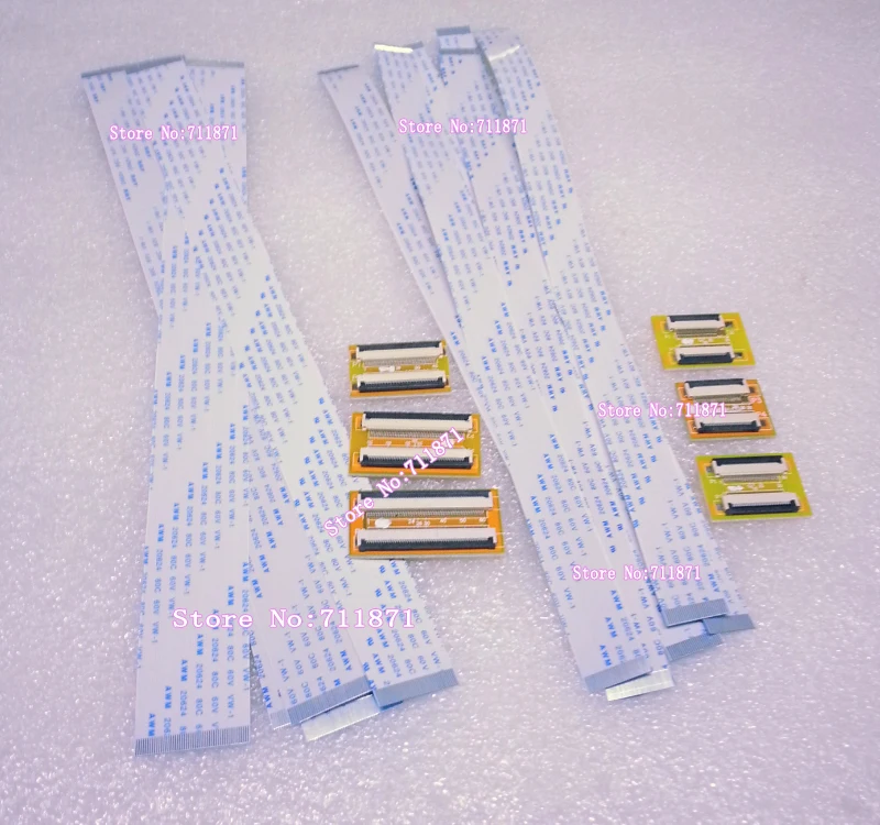 

50CM 0.5 Pitch Type A 24P 26P 30P 40P 50P 60P FFC Flexible Flat Cable Extension cord 24 26 30 40 50 60Pin FFC TTL Extend Adapter