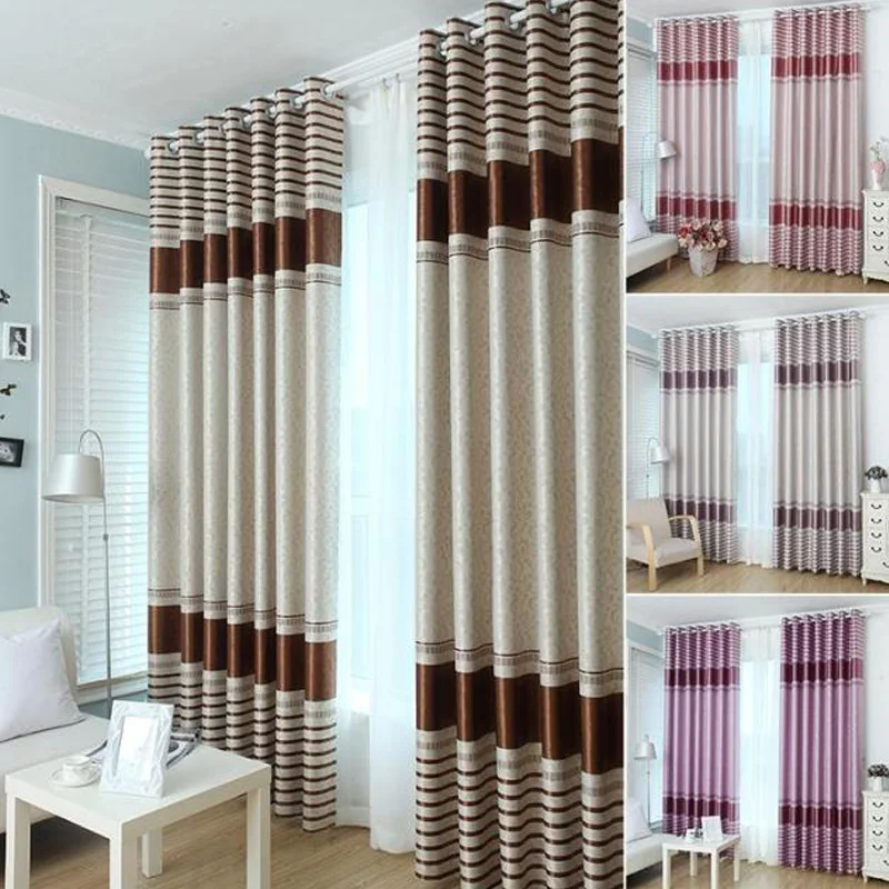 Aliexpress.com : Buy Modern Stripe Jacquard Blackout ... on {keyword}