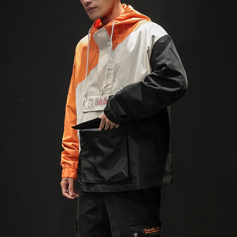 2019 جديد سبنج السترات الرجال خليط سترة الأزياء الهيب هوب زائد حجم كلية طالب سترة واقية معطف الرجال سترة بقبعة للأطفال M-5xl