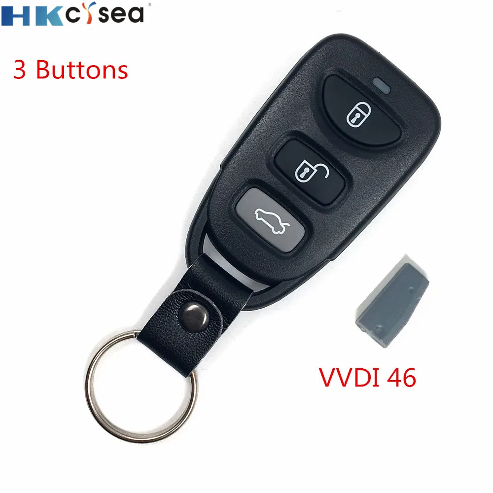 HKCYSEA 1 Piece 3 Buttons Xhorse VVDI Remote English Version Car Key