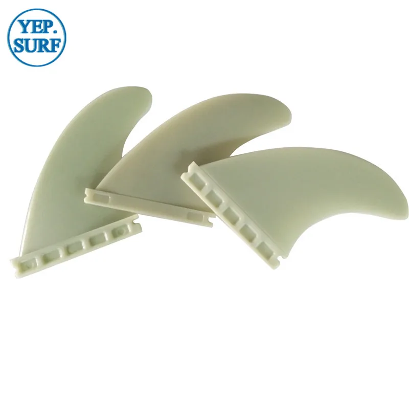 Hight Quality Fins Plastic Single Tabs surf Fins M Light green color Fin 6 pcs handbook classification management index pagination color a5 size binder clips divider tabs paper dividers page pp