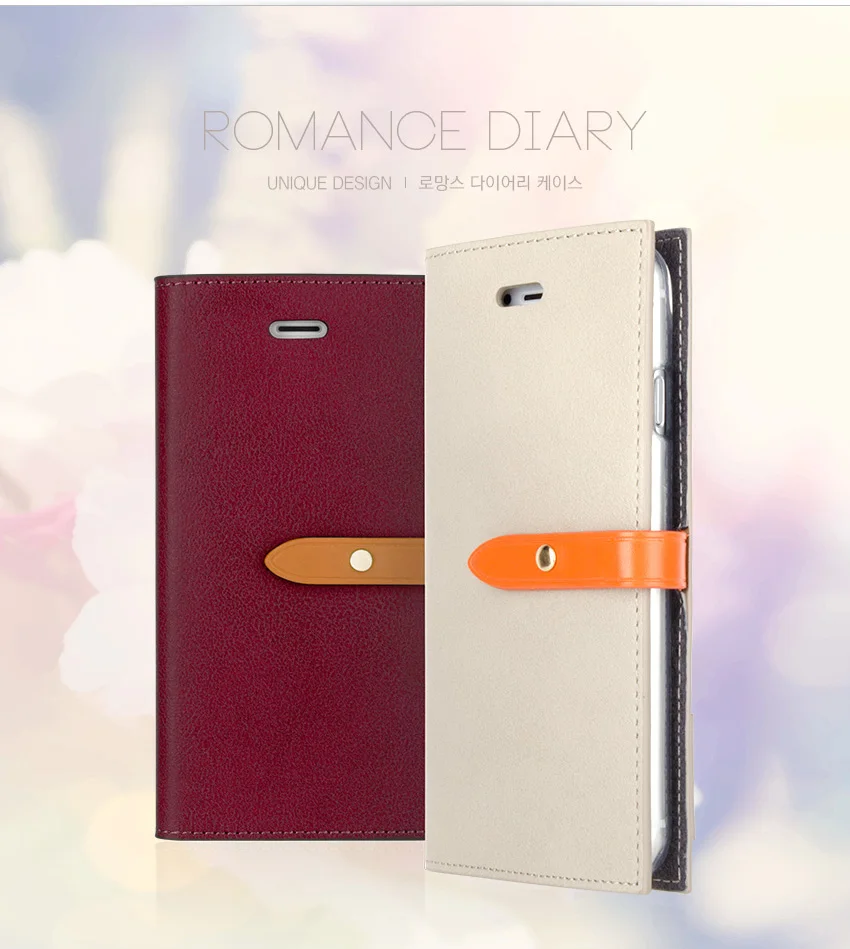 

100pcs/lot Flip wallet case For iPhone X for iphone 7 / 7Plus case goospery Romance Diary cover For iphone 6s plus stand cover