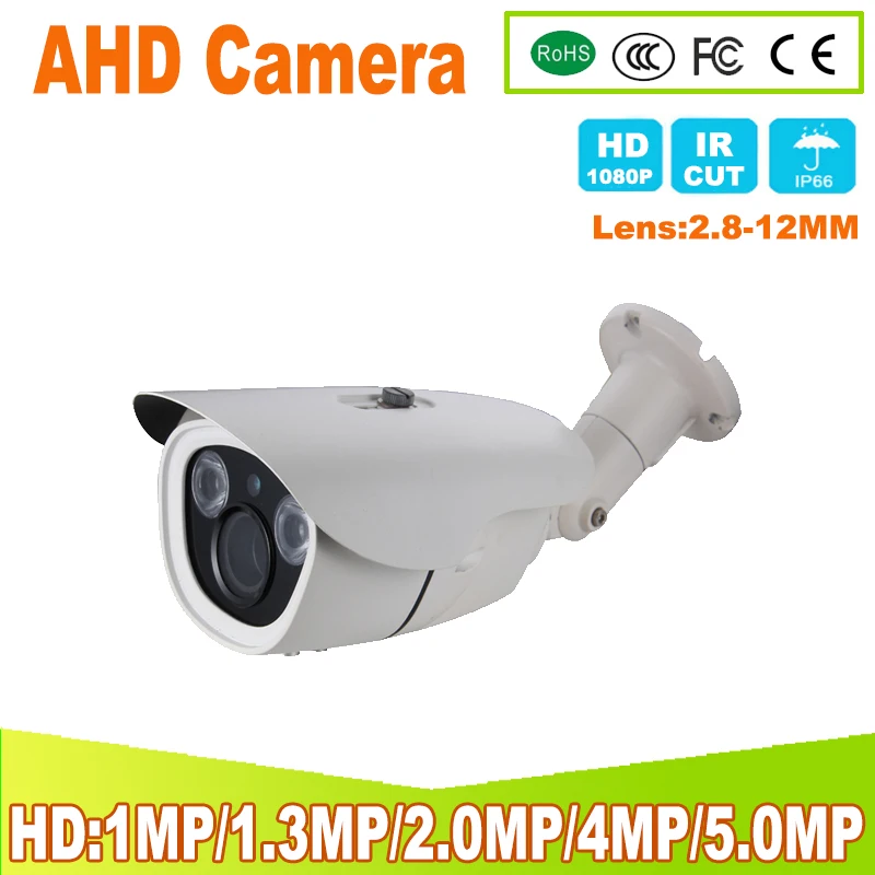 

20P/1080P 4MP 5MP AHD Camera Full HD 2 PCS Array IR LED 30 Meter IR Distance CCTV Outdoor Video Street Security AHD Camera