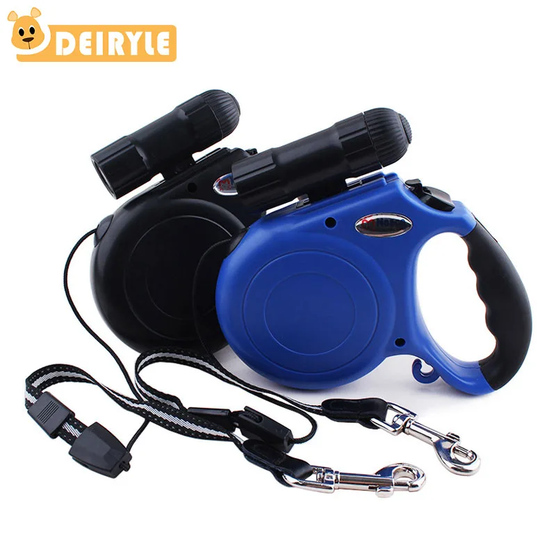Pet Dog Leashes Retractable Automatic Reflective Extendable Traction