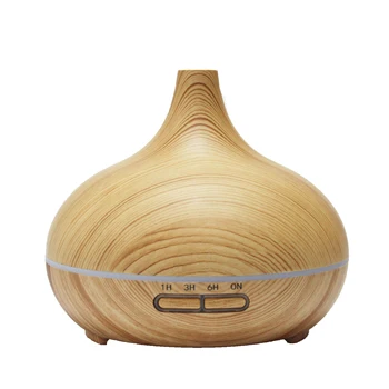 

VVPEC 300ml Ultrasonic Humidifier Wood Grain Aromatic Humidifier And Diffuser for Home Office