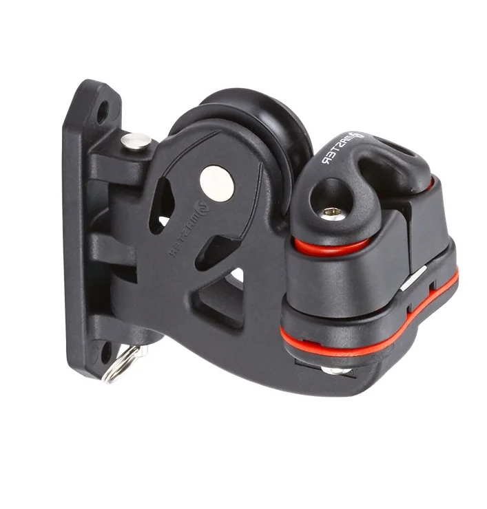 Sailboat Dinghy 29mm 1 1/8 Inch Swivel-exit, Fairlead AL Cleat Block Windrider Block Small Boat Block Master PE-0202F