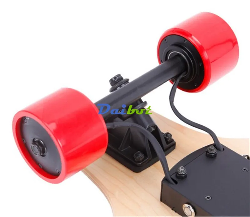 Electric skateboard 4 wheels dual hub motor longboard scooter 150W hoverboard  with Wireless Remote (7)