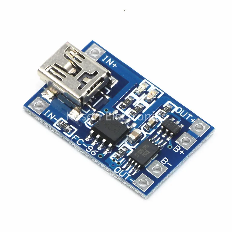 Литий модуль зарядного устройства аккумулятора доска мини 5В USB 1A Li Ion Батарея