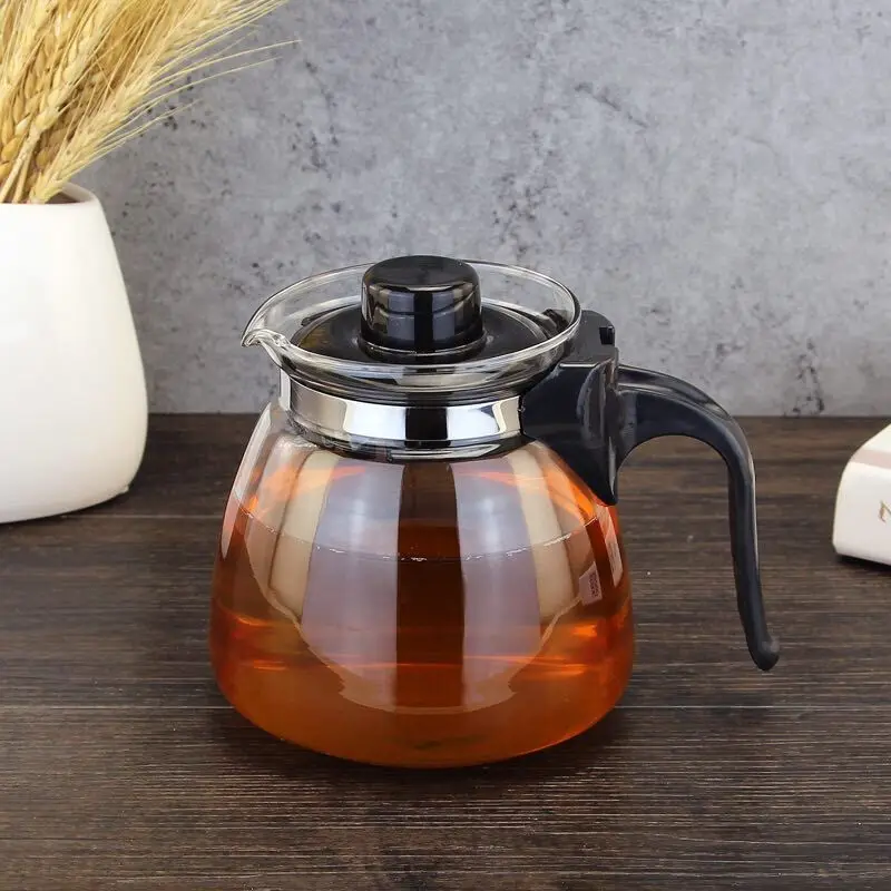 Single teapot Высокое качество, термостойкий стеклянный чайник, для помещений, офиса, пуэр, для кофе, чайник с ситечком, для чая, удобный, с чашкой, подарок для чая - Цвет: Single teapot