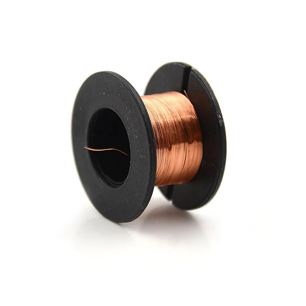 2Pcs 10m 0.1MM Copper Soldering Solder Enamelled Reel Wire Roll PPA