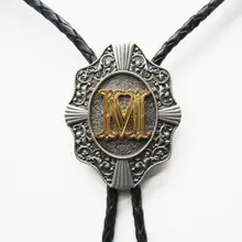 Галстук в западном стиле, клипсы,, начальная буква M, Свадебный галстук шейный галстук, ожерелье, также есть в США