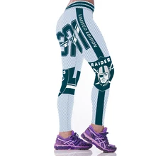 Женские спортивные леггинсы, высокая талия, Беговые брюки, сетка с принтом Grad Raider, 3D регби Капри, тонкая спортивная одежда для спортзала, джеггинсы для фитнеса