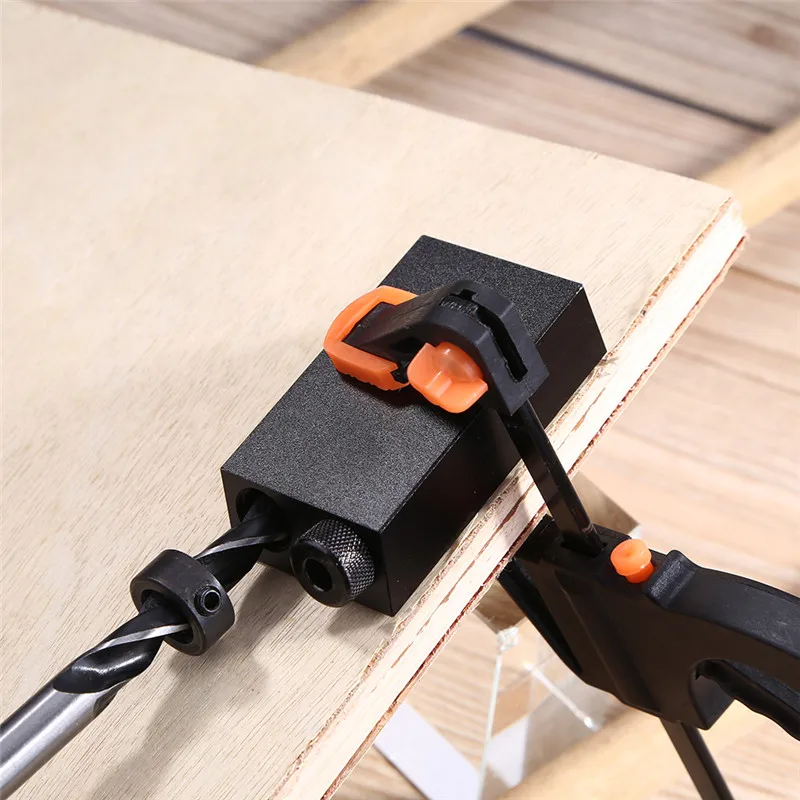 

Guide Oblique Hole Positioner 6/8/10mm 15 Angle Drill Bit Woodworking Locator Set YU-Home
