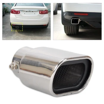 

CITALL Stainless Steel Straight tailpipe Exhaust Tail Rear Muffler Tip Pipe End diameter 32mm-56mm for VW Nissan Peugeot Toyota