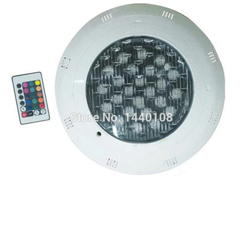 10 шт./лот 24 Вт светодиодный бассейн свет AC 12 В RGB IP68 дистанционный пульт подводный