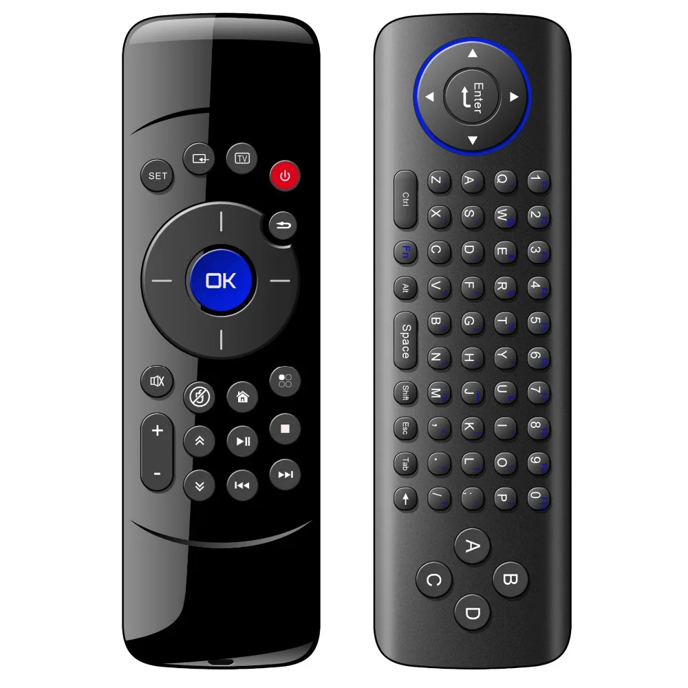 Беспроводная клавиатура Fanshu 2 4G Fly Air Mouse Rechargeble игровой мини пульт дистанционного