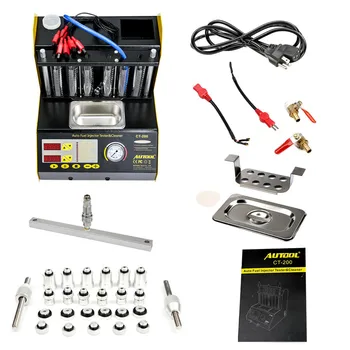 

CT200 Ultrasonic Fuel Injector Cleaner & Tester Support 110V/220V with English Panel AUTOOL