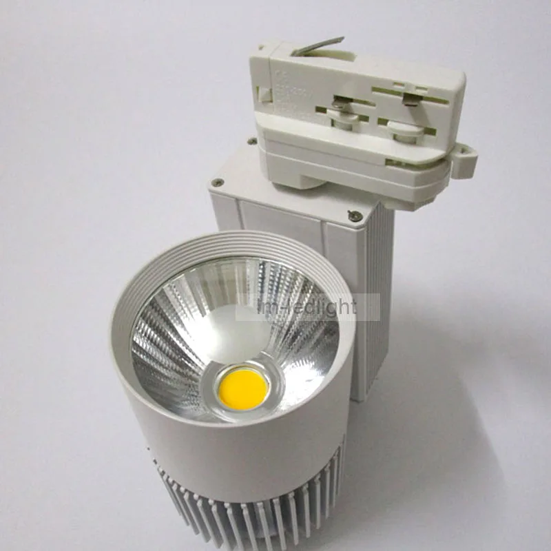 30w dimmable 3 circuit led lights for clothes spot led track light 20pcs warm/ day/pure white led rail lights