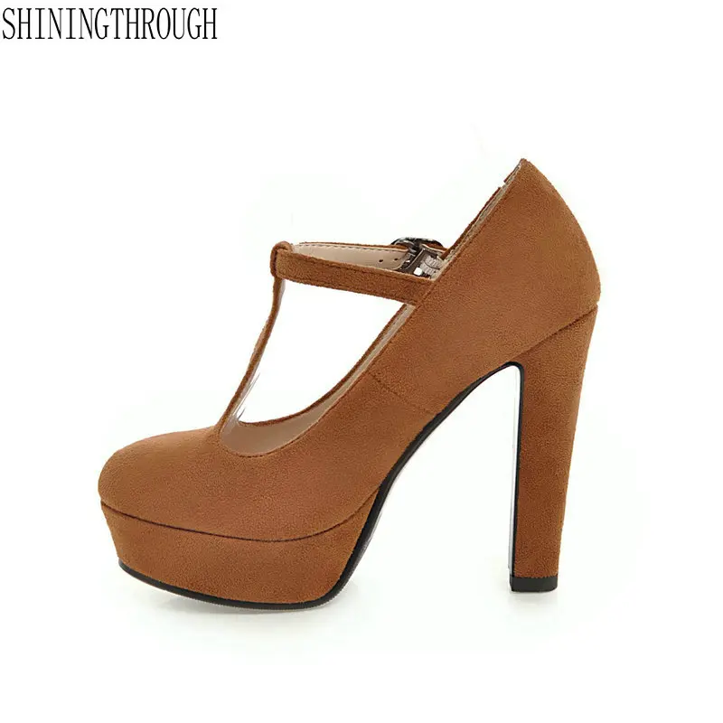 

New Women Pumps Summer Black Ladies Shoe Square High Heel Peep Toe PU Leather Zipper Woman Wedding Shoes Size 34-43