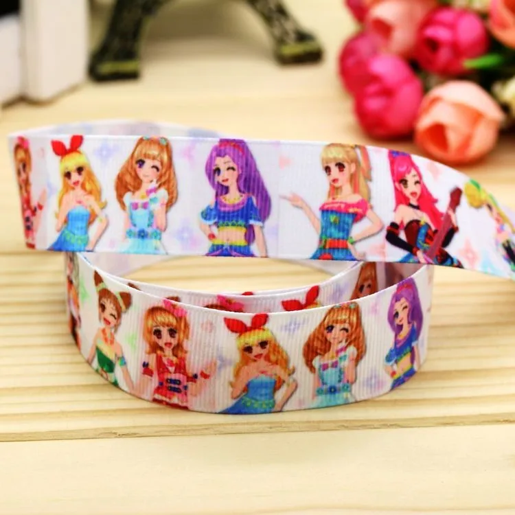 7/8 '', головная повязка с angely printed grosgrain, бант для волос, вечерние украшения,, OEM 22 мм D359