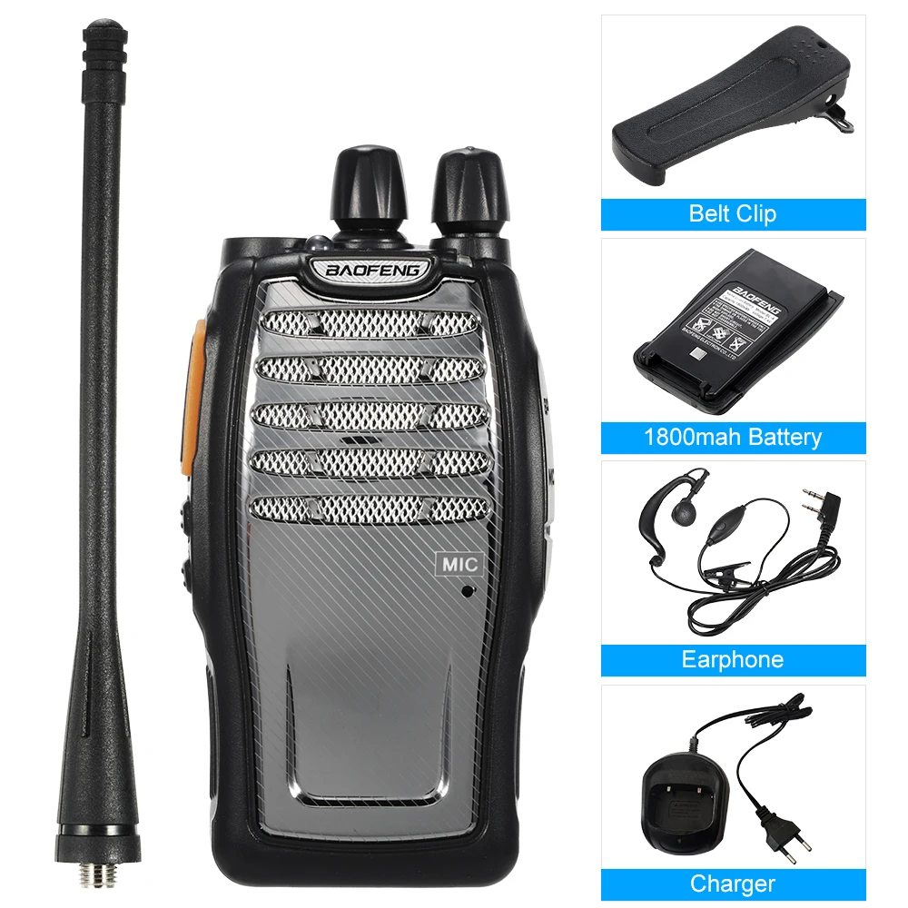 2PCS BaoFeng BF A5 Walkie Talkie Portable Professional FM Radio Two Way