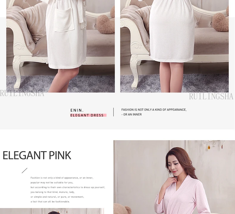 On Sale Lovers Summer Suck Water Kimono Bath Robe Men Plus Size Sexy Waffle Bathrobe Mens Dressing Gown Male Lounge Robes mens pajama pants