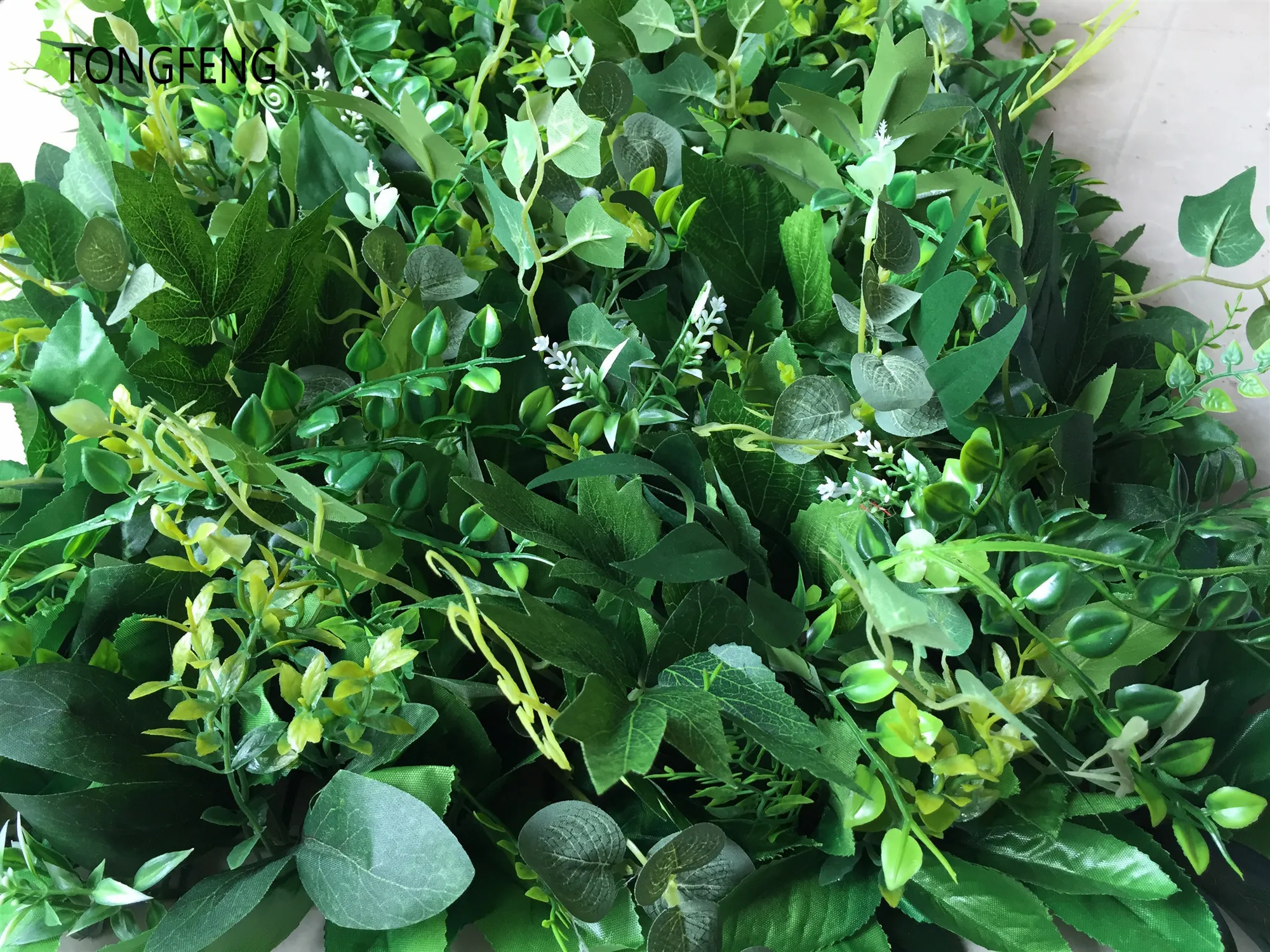 TONGFENG 10 шт./лот тропические растения 3D стены цветок бегун свадебные искусственные зеленые растения свадебные декорации