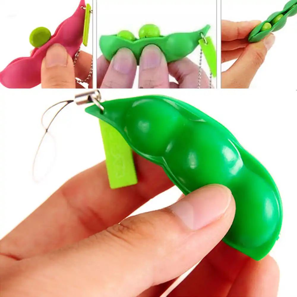 edamame stress relief toy