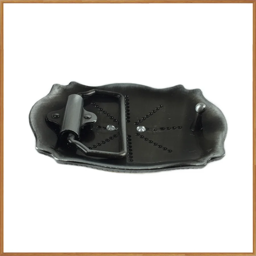 BuckleClub 남성용 레트로 서양 꽃 독수리 청바지 선물 벨트 버클 FP-03523, 백랍 마감, 4cm 너비 루프, 드롭 배송