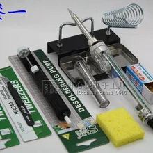 60 Вт DIY Электрический припой для паяльника Наборы инструментов, 7 деталей упаковка качество diy припой инструмент
