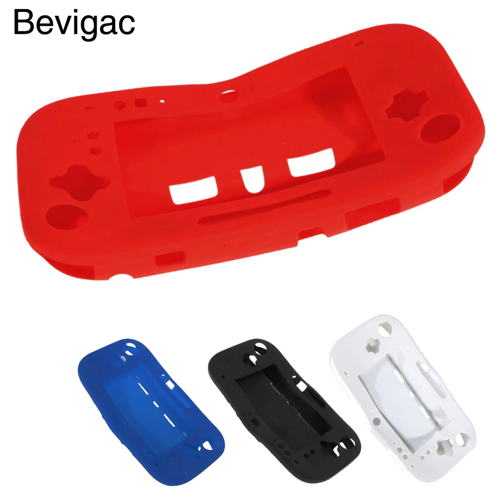 

Bevigac Soft Protective Silicone Case Cover Skin Shell Protector for Nintendo Nintend Wii U Gamepad Console Controller