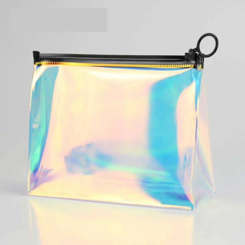 Fashion Paillette Transparent Cosmetic Bag Travel Zipper Make Up Case Organizer Storage Makeup Pouch Toiletry Beauty Wash Kit