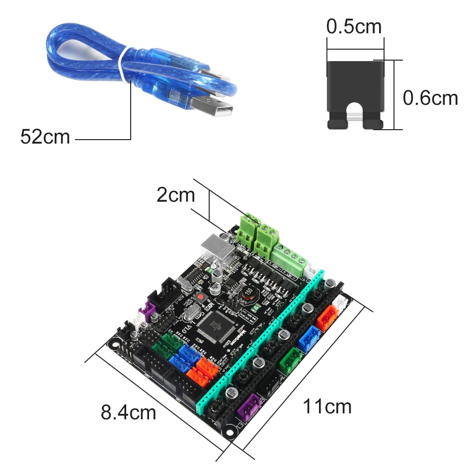 MKS Gen L V1.0 интегрированная управляющая печатная плата RepRap RAMPS 1,4 поддержка