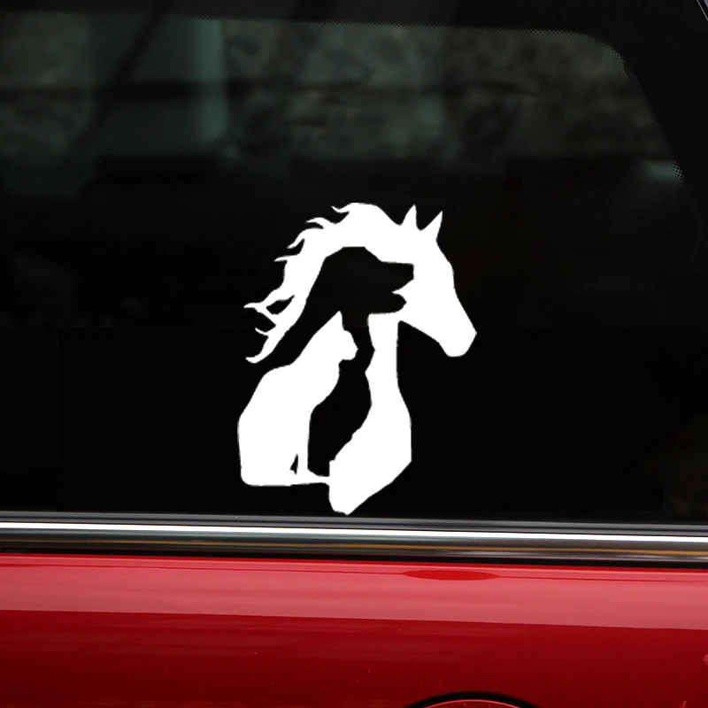 Животный LOVER Horse Dog автомобильный стикер Кот виниловая наклейка Забавный