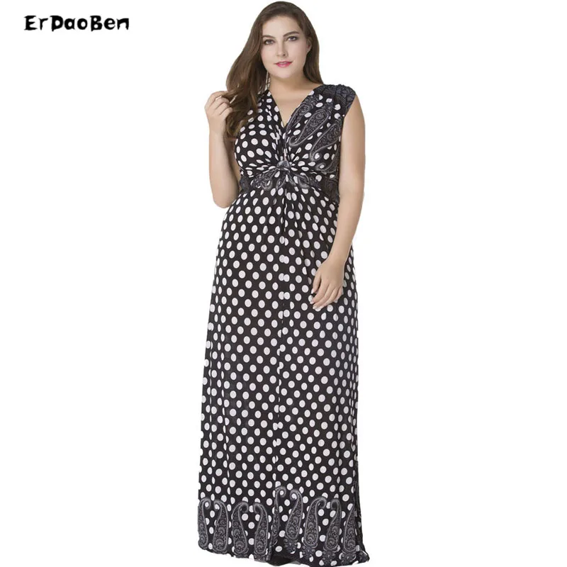 Women dress плюс размер 7xl случайные рукавов v образным вырезом с длинным шифон лето
