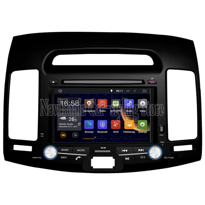 Sale Ectwodvd Octa Core/Quad Core 4G/2G Android 9.0 Car DVD Multimedia Player for Hyundai ELANTRA 2007 2008 2009 2010 2011 0