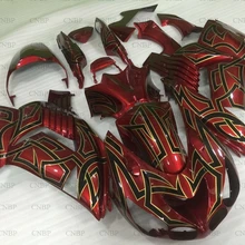 ZZ-R1400 2006-2011 Обтекатели для Кавасаки Zx14r 2007 кузов ZZ-R1400 2007 красный черный обтекатель Наборы