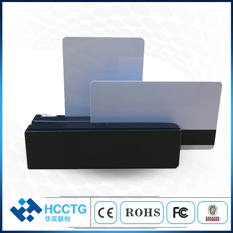 Универсальный считыватель магнитных карт HCC100 в полоску USB 1 2 3 треков полосы и IC комбо для считывания салфетки из США Великобритания CN
