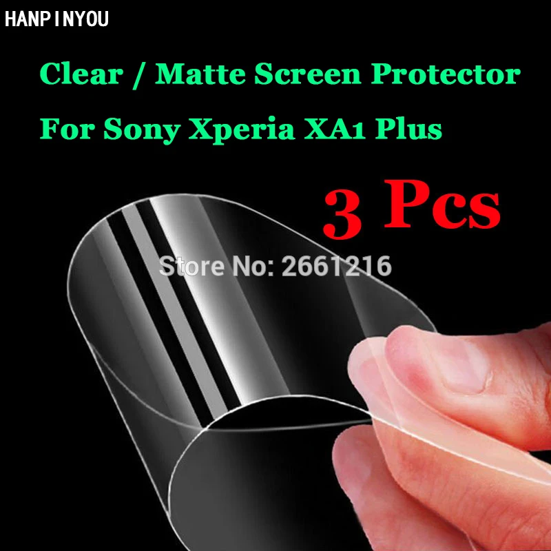 3 шт./лот для Sony Xperia XA1 Plus/XA1 + Dual 5 &quotHD Clear/Антибликовая матовая Передняя защитная