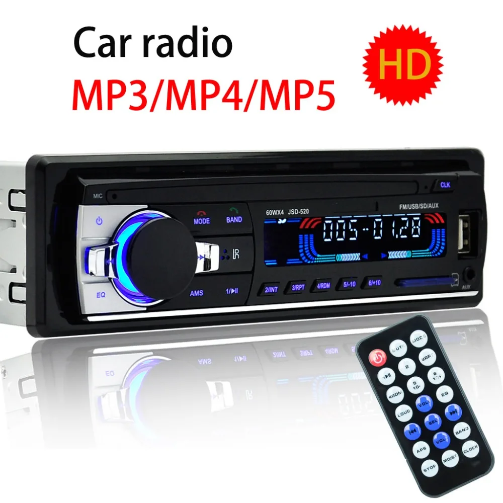 Autoradio Car Radio Audio Stereo Coche Radios Para Autos Bluetooth Auto