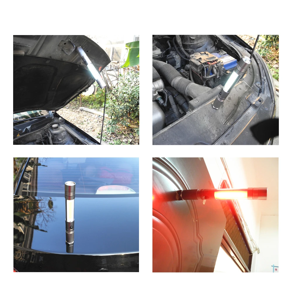 [Taiyi] Алюминий сплав Подсветка придорожных удара автомобильного Аварийные огни ремонт лампы с магнитом Ультра яркий фонарик