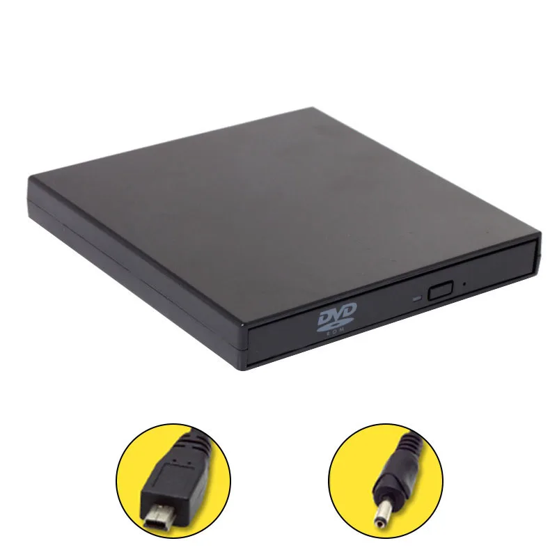 Ультра тонкий внешний USB 2 0 Слот в DVD RW CD плеер драйвер писатель для ПК ND998|Боксы