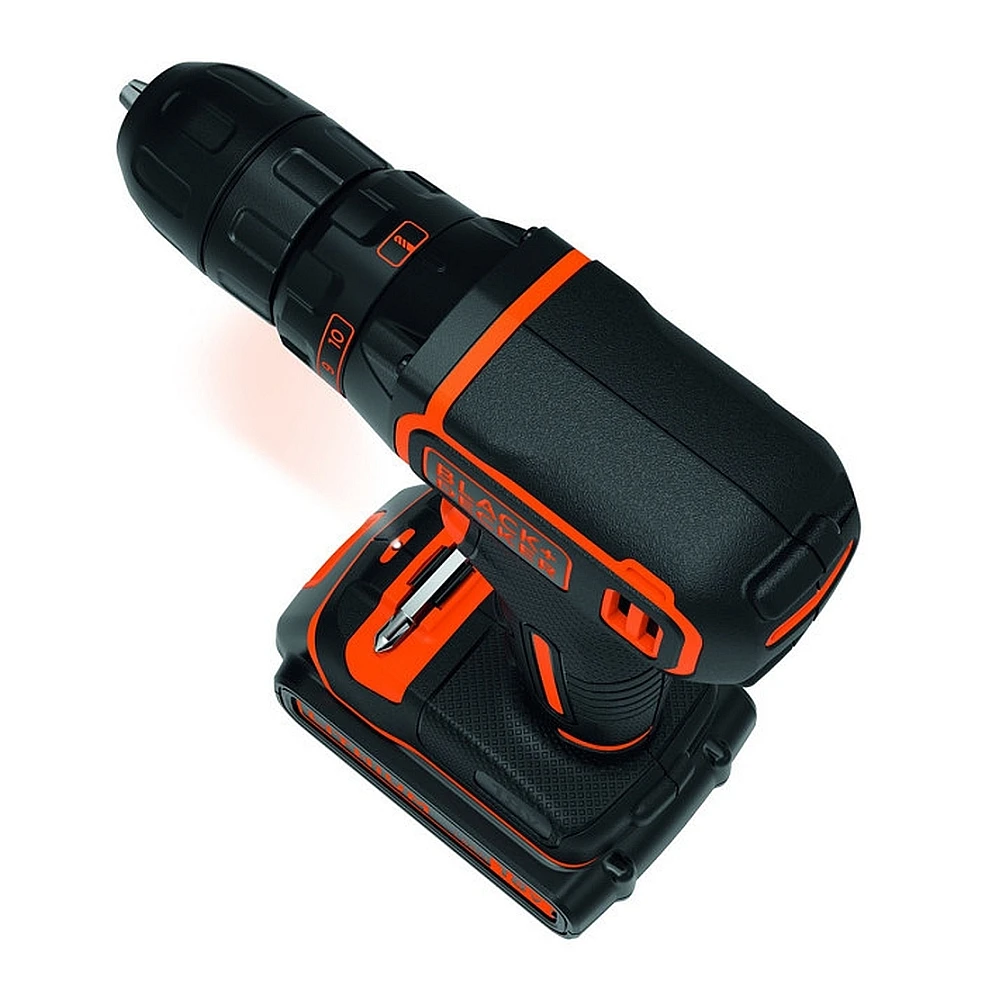 Дрель-шуруповерт Black+Decker Black+Decker BDCDC18B-QW, 18В, Li-Ion, 2акк